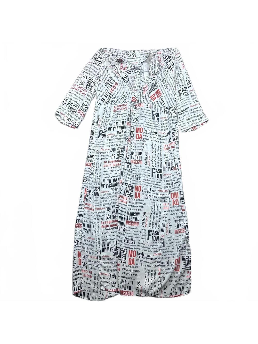 7th Avenue Design Studio Printed Midi Dress Size L